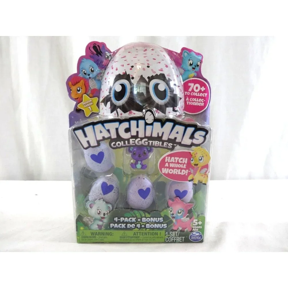 The New‎ Hatchimals Colleggtibles Mini 4 Pack Bonus Hatchimal Season 1